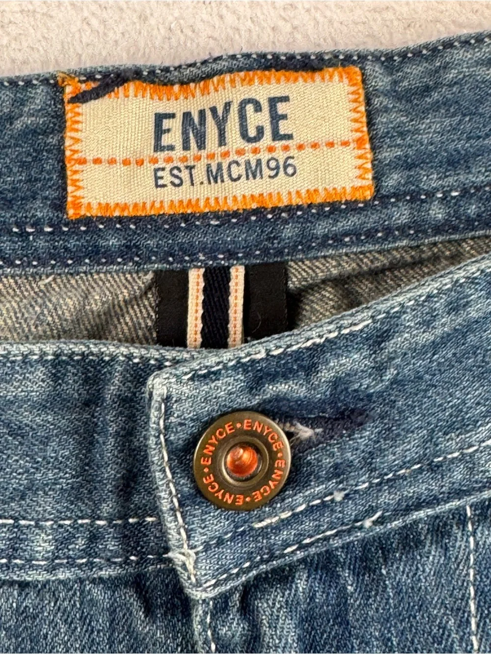 Enyce Light Blue Denim Jean Shorts